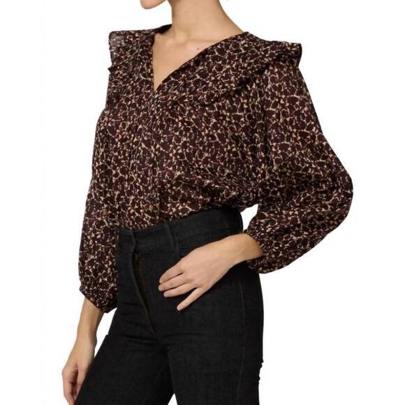 NEW CLEOBELLA marcy blouse in medici print - Picture 3 of 5